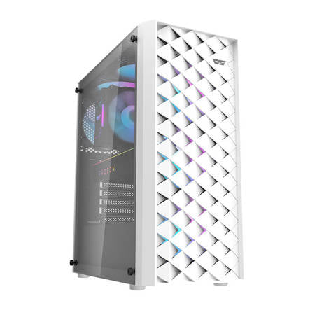 Datorfodral Darkflash DK351+ 4 Fläktar (vit)