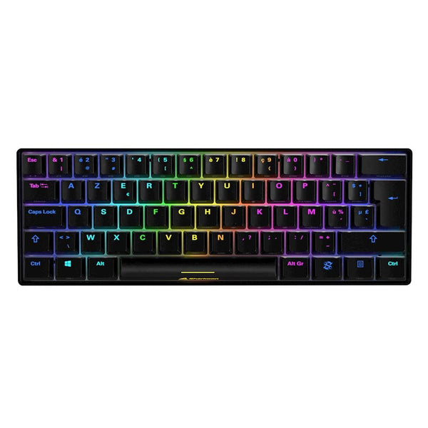 Sharkoon SKILLER SGK50 S4 mekanisk tastatur – sort, Kailh Red, FR-layout