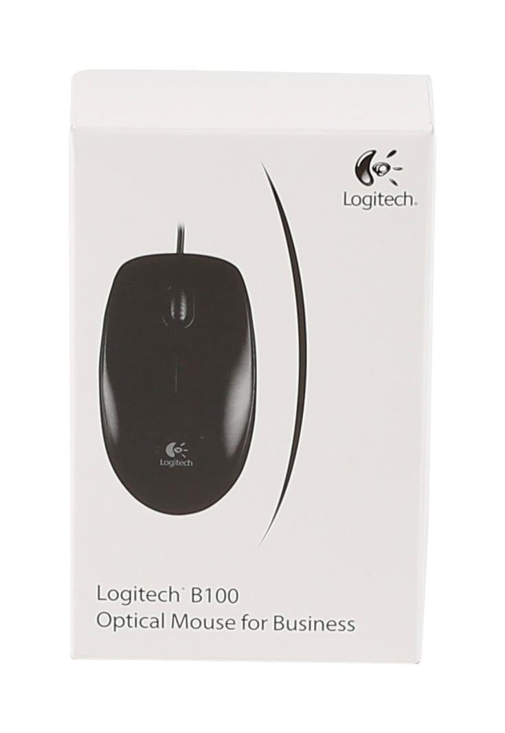 Logitech - B100 800dpi Optical High Quality Wired USB Mouse Logitech