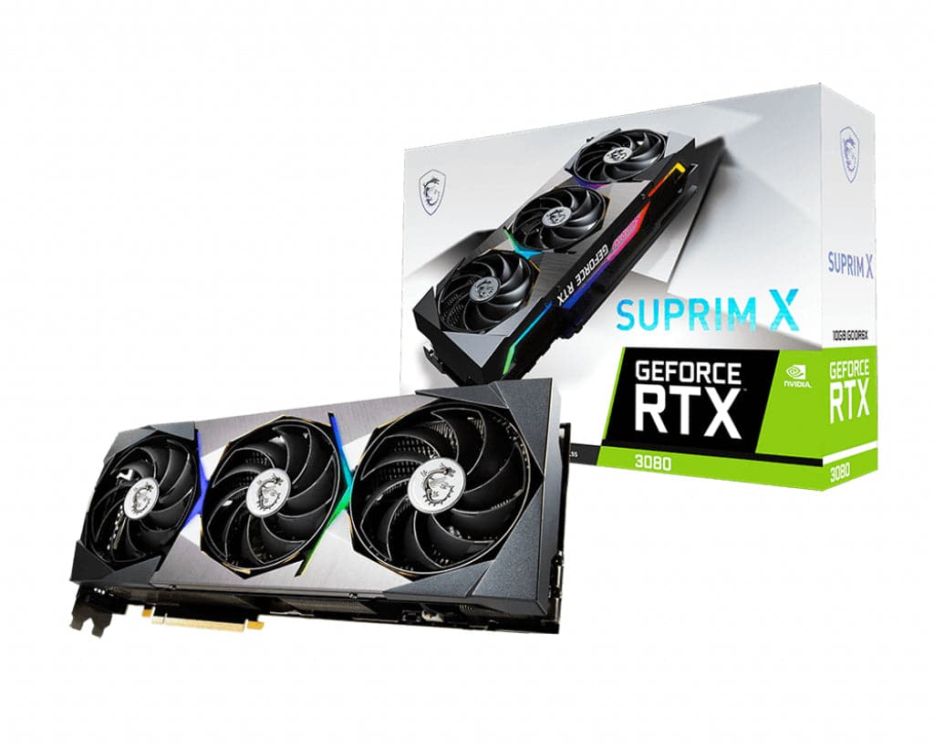 MSI GeForce RTX 3080 SUPRIM X 10G LHR 10GB