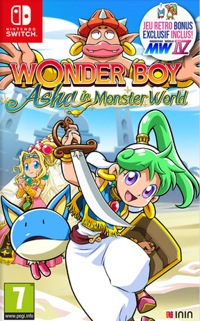Wonder Boy Asha in Monster World Nintendo Switch – EU-omslag