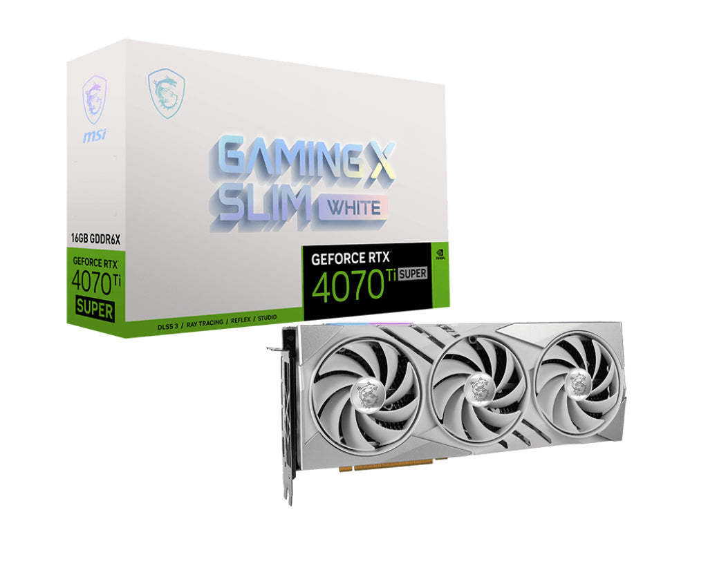 MSI GeForce RTX 4070 Ti SUPER 16G GAMING X SLIM WHITE 16GB