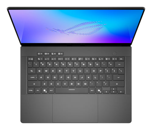 ASUS ROG Zephyrus G14 GU405AP-SY004W – taster og arbejdsflade set ovenfra