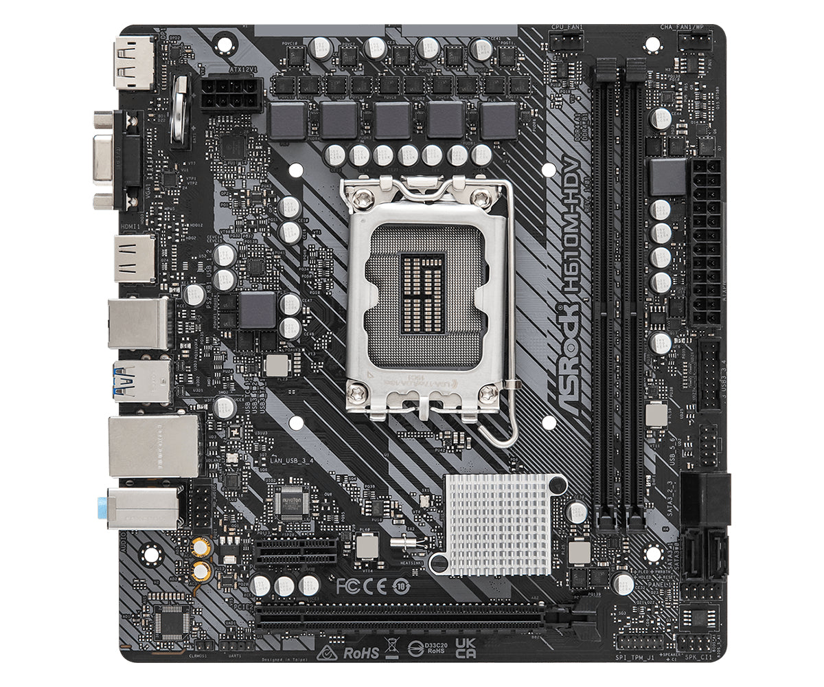 ASRock H610M-HDV Micro-ATX LGA1700 Intel H610