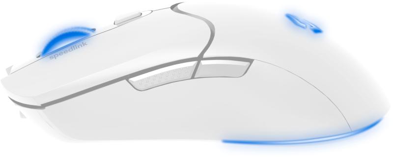 Speedlink - VELOX Rechargeable RGB Wireless Gaming Mouse - White Speedlink