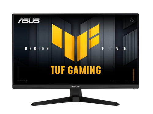 ASUS TUF VG249Q5A set forfra på stander