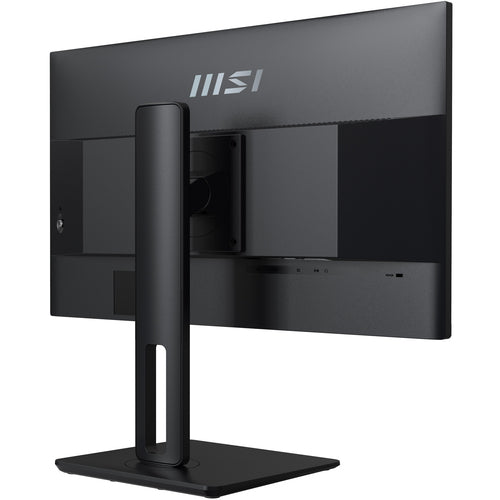 MSI PRO MP245PG – 23,8″ Full HD IPS-skærm, 100 Hz – bagside set skråt