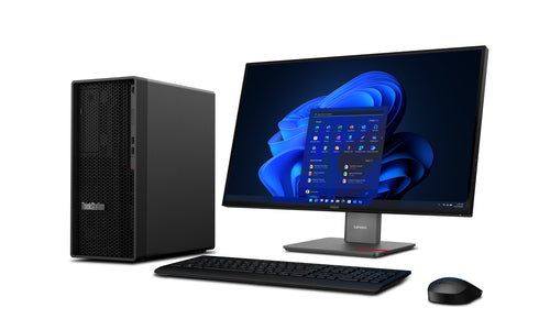 Lenovo ThinkStation P2 Tower Gen 2 – illustration med skærm, skærm medfølger ikke