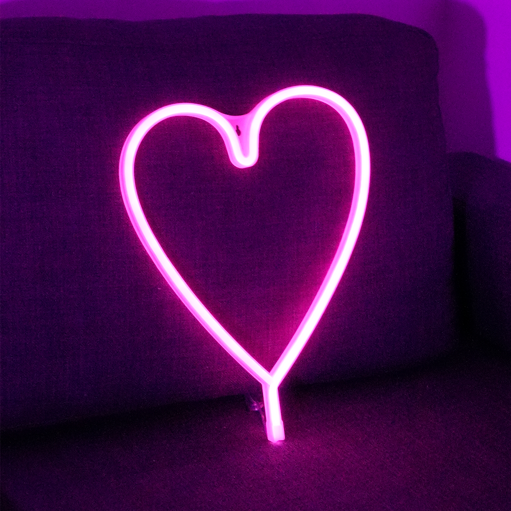 Geekd - Heart Neon Lampa