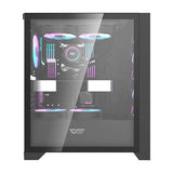 Datorfodral Darkflash DRX70 MESH + 4 RGB-fläktar (svart)