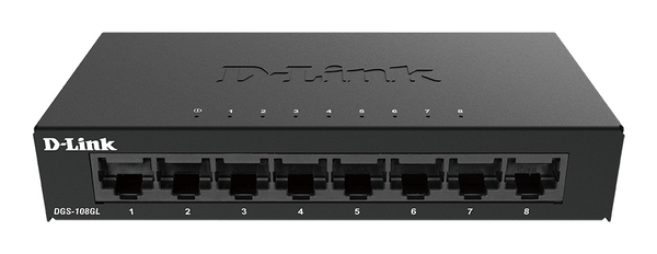 D-Link DGS-108GL/E – 8-port Gigabit-netværksswitch