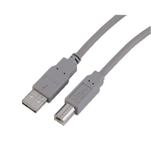 Gråt Sharkoon USB 2.0-kabel med USB-A- og firkantet USB-B-stik