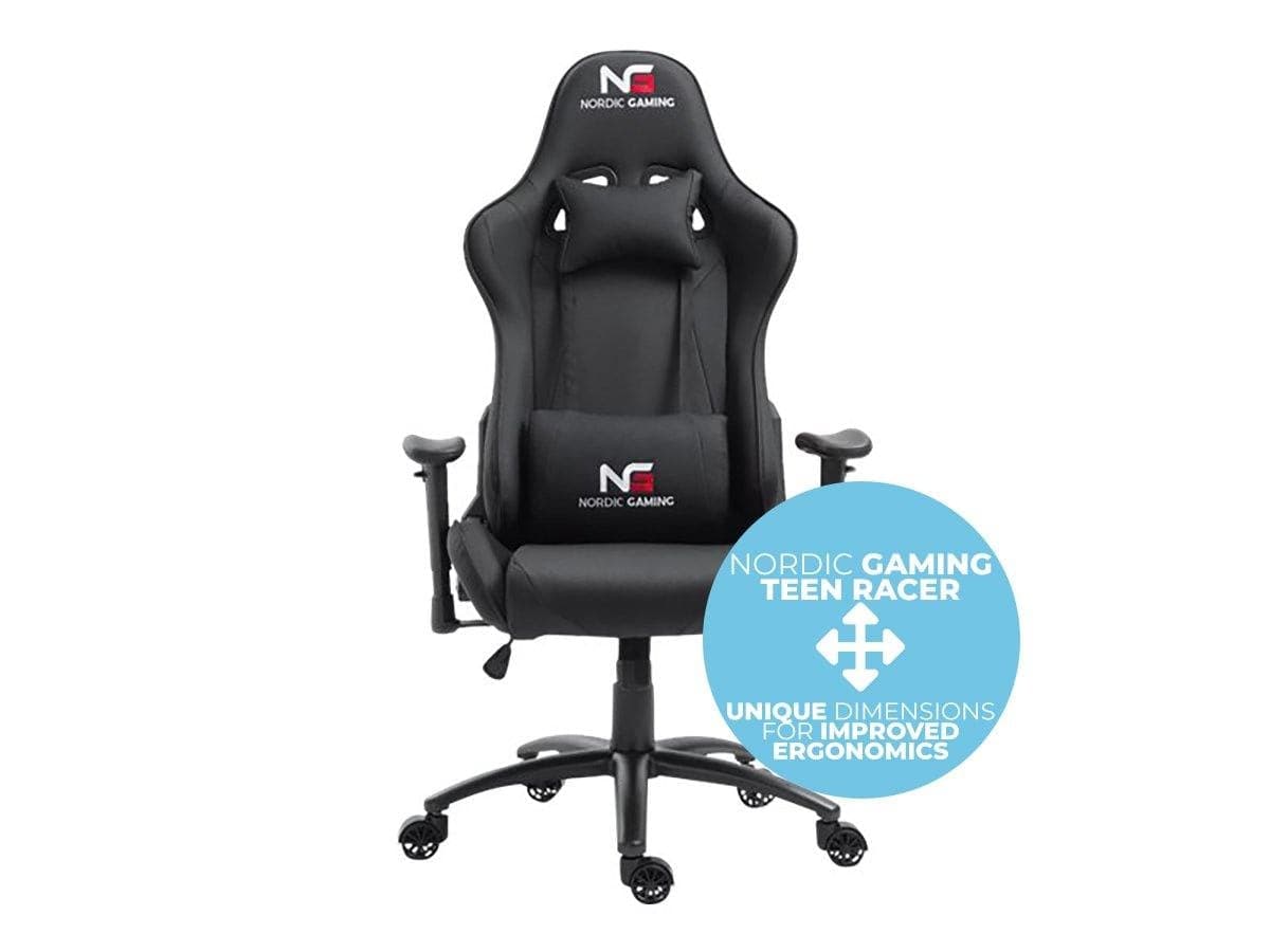 Nordic Gaming Junior Gaming Stol Svart 12-16 år