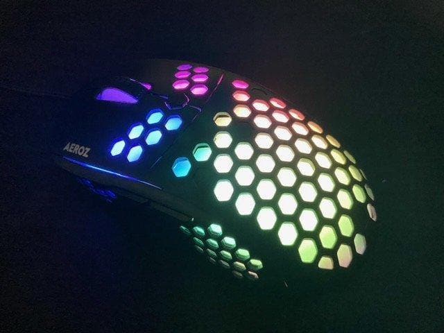 AEROZ - GM-1000 SVART - RGB LÄTT SPELMUS