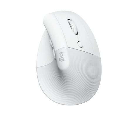 Logitech - Lift for Mac Vertical Ergonomic Mouse - OFF-WHITE