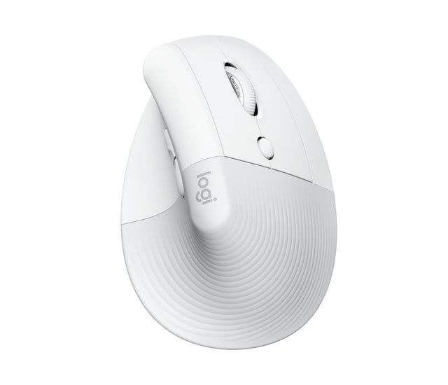 Logitech - Lift for Mac Vertical Ergonomic Mouse - OFF-WHITE Logitech
