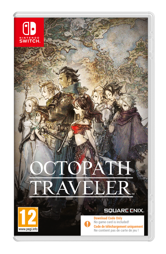Octopath Traveler (Code in Box) – Nintendo Switch – æske med downloadkode