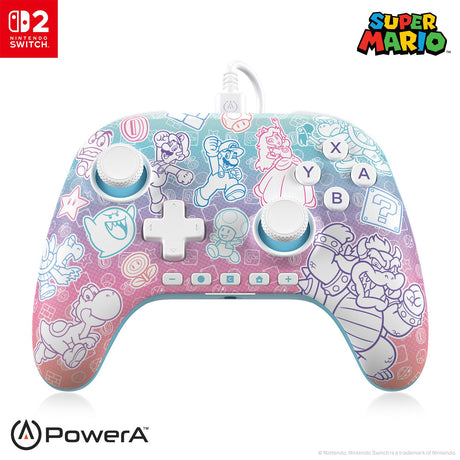 PowerA Advantage Wired Switch 2 Mushroom Kingdom – Mushroom Kingdom-controller forfra
