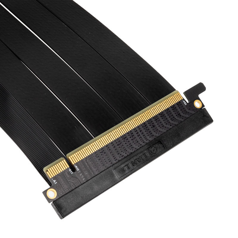 Lian Li PCIe x16 Riser-kabel - PCIe 4.0, 240 mm 90 graders vinkel - Svart