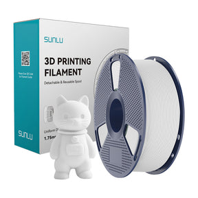 Sunlu PLA Matte filament – hvid, 1,75 mm, 1 kg