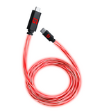 FLYTANDE GRIP 3M USB-C/USB-C-KABEL MED LED-LJUS - RÖTT