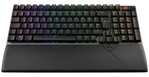 ASUS ROG Strix Scope II 96 Tastatur Mekanisk Per-tast RGB Trådløs Kablet Tysk ASUSTeK COMPUTER