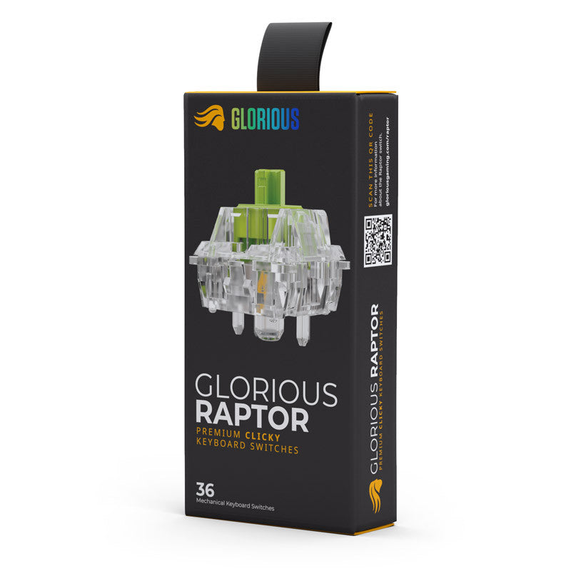 Glorious Mechancial Switches (36-pack) - Raptor - Lubed [Clicky]