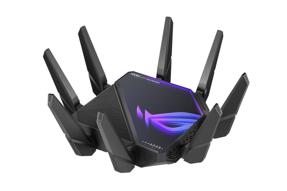 ASUS ROG Rapture GT-AXE16000 (EU+Storbritannien) Wifi 6 802.11ax fyrbands Gigabit-spelrouter