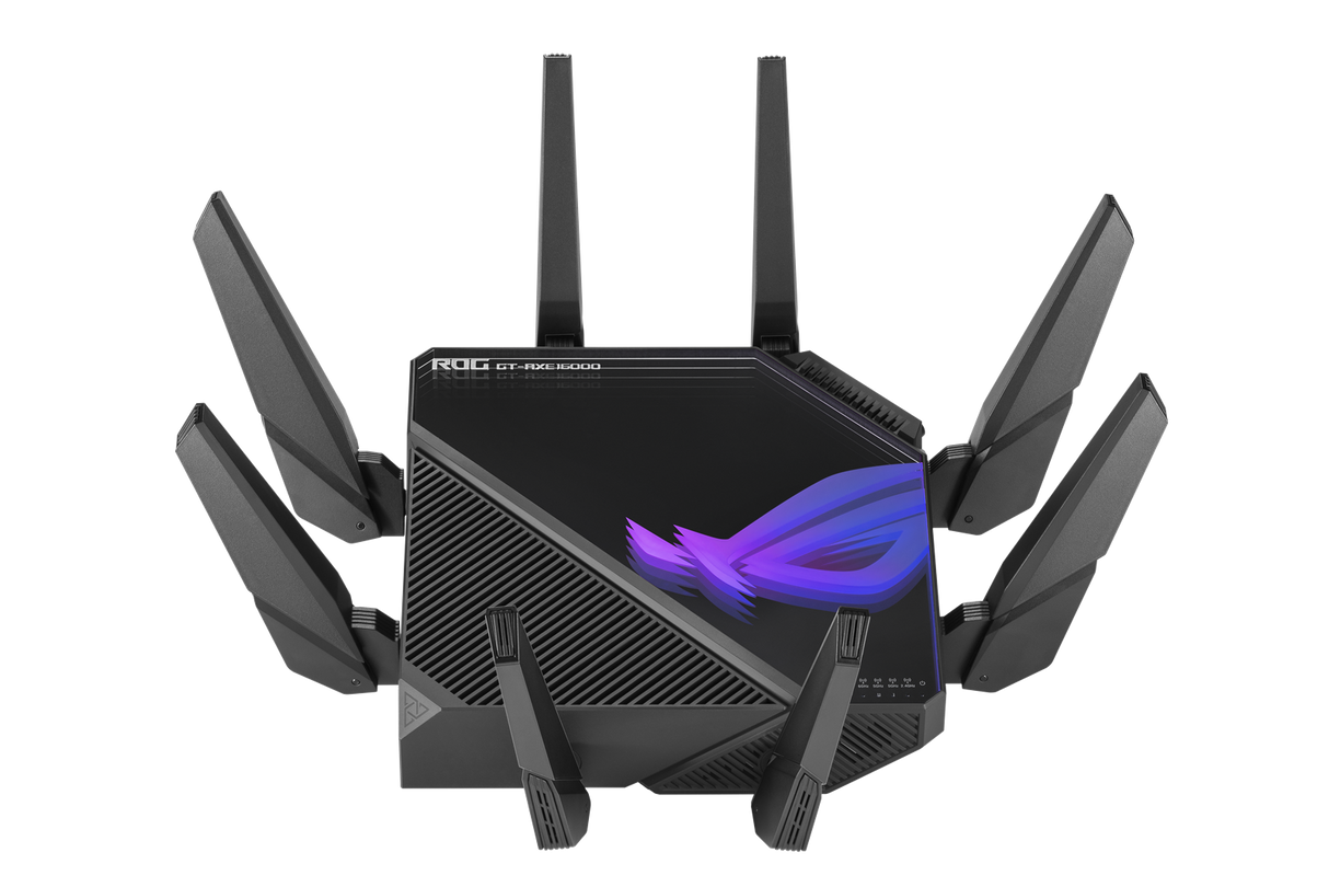 ASUS ROG Rapture GT-AXE16000 (EU+Storbritannien) Wifi 6 802.11ax fyrbands Gigabit-spelrouter