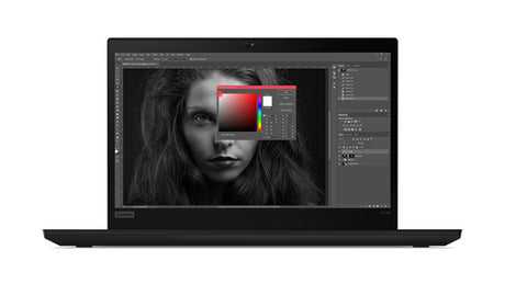 T1A ThinkPad P14s Gen 2 – front med skærm, producentillustration