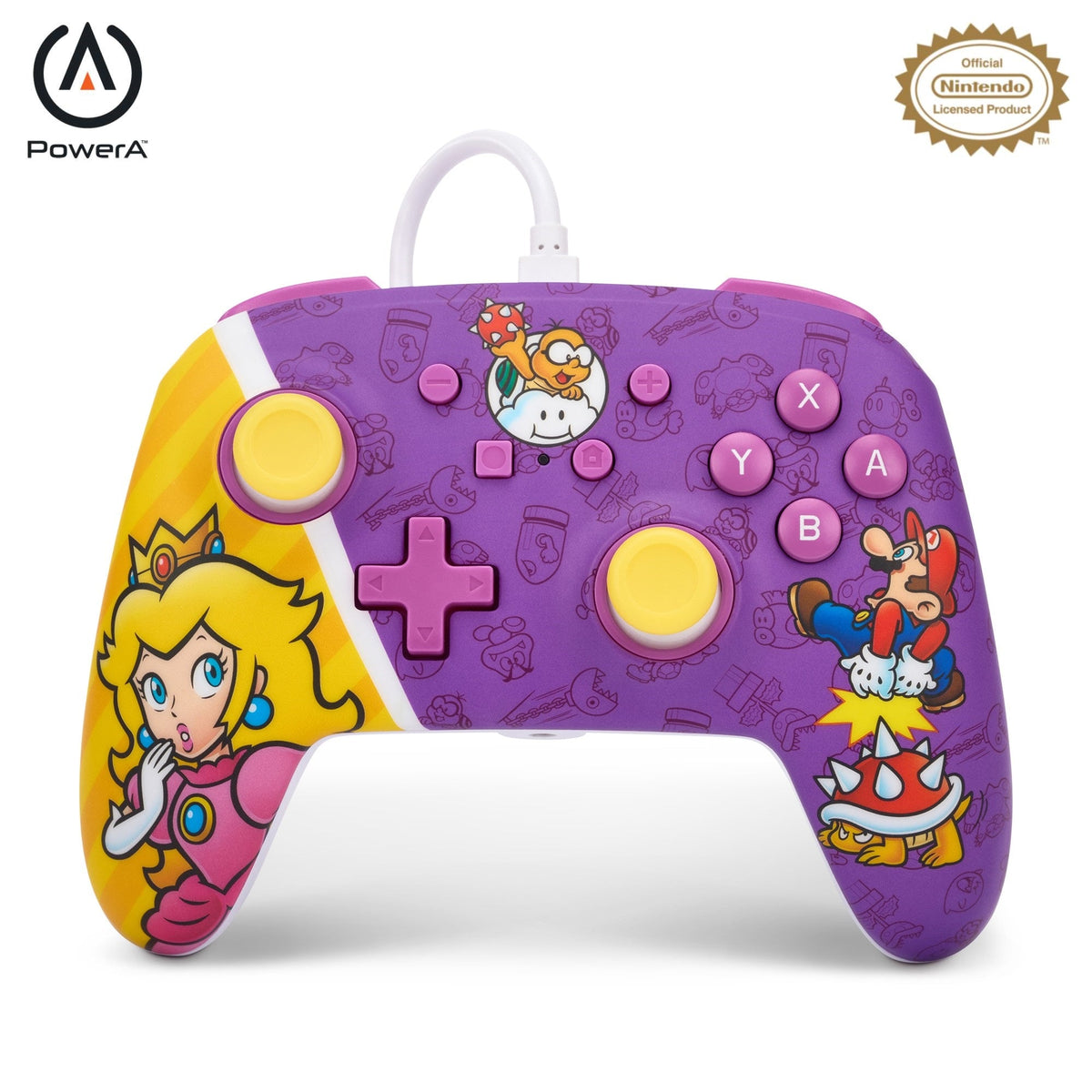 PowerA Enhanced Wired Controller – Princess Peach Battle – Switch – produktbillede 2
