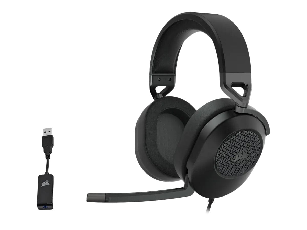 CORSAIR Gaming HS65 Surround-headset med kabel, svart