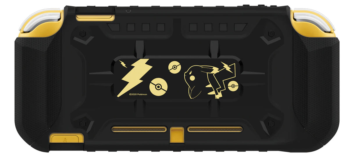 HORI Switch Lite Hybrid System Armor - Pokémon Pikachu Black &amp; Gold