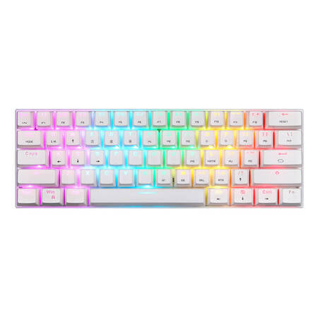Trådlöst Mekaniskt Tangentbord Motospeed SK62 Vit (röd Switch)