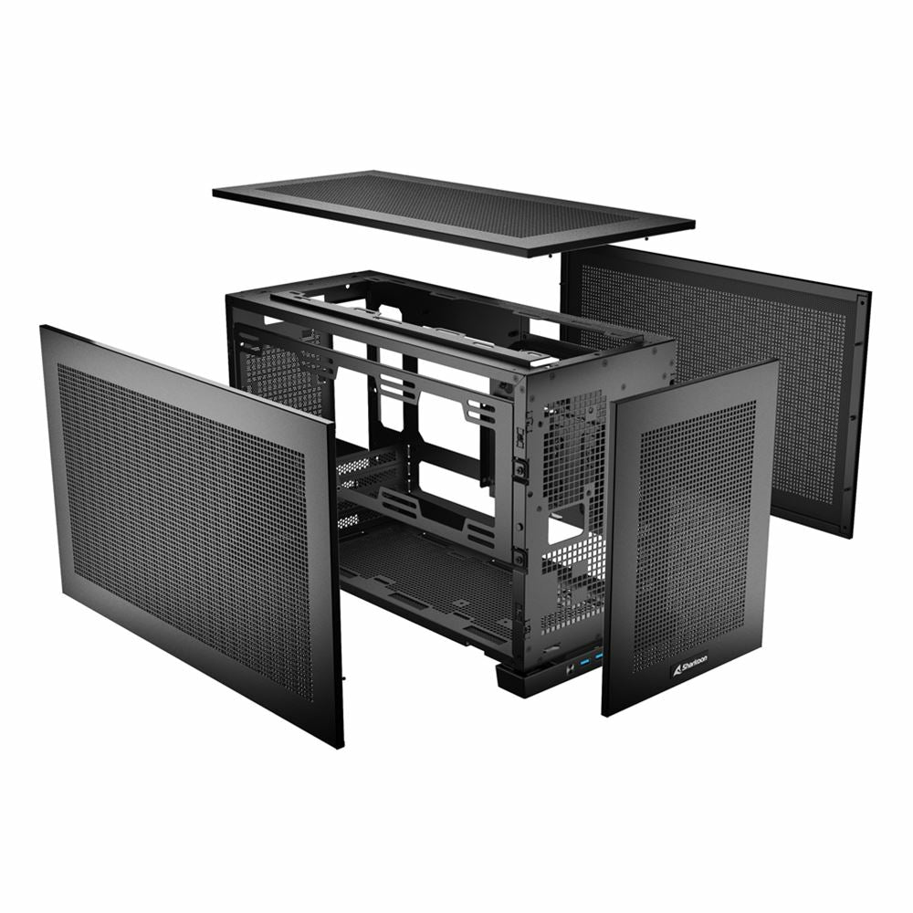 Sharkoon REBEL C20 ITX, Tower Chassi - Svart