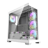 Datorfodral Darkflash DS900 (vit) + 7 ARGB-fläktar