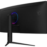 MSI MAG 342CQR E2 – 34″ gamingskærm, 3440 × 1440, 180 Hz – bagside set skråt