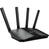 ASUS RT-BE55 sort Wi-Fi 7-router med fire antenner