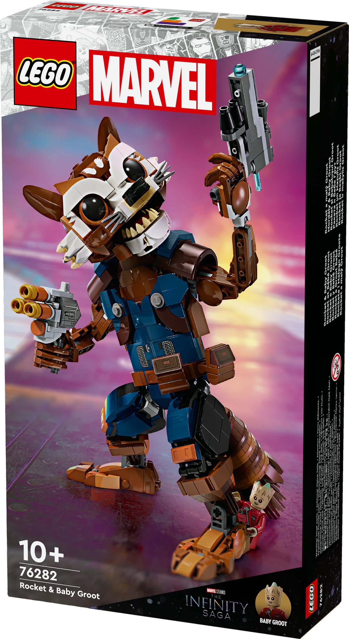 LEGO 76282 Marvel Super Heroes Raket &amp;amp; Baby Groot, Byggleksak