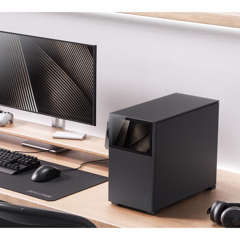 Jonsbo D31 Screen MATX Fodral, Härdat Glas - Svart