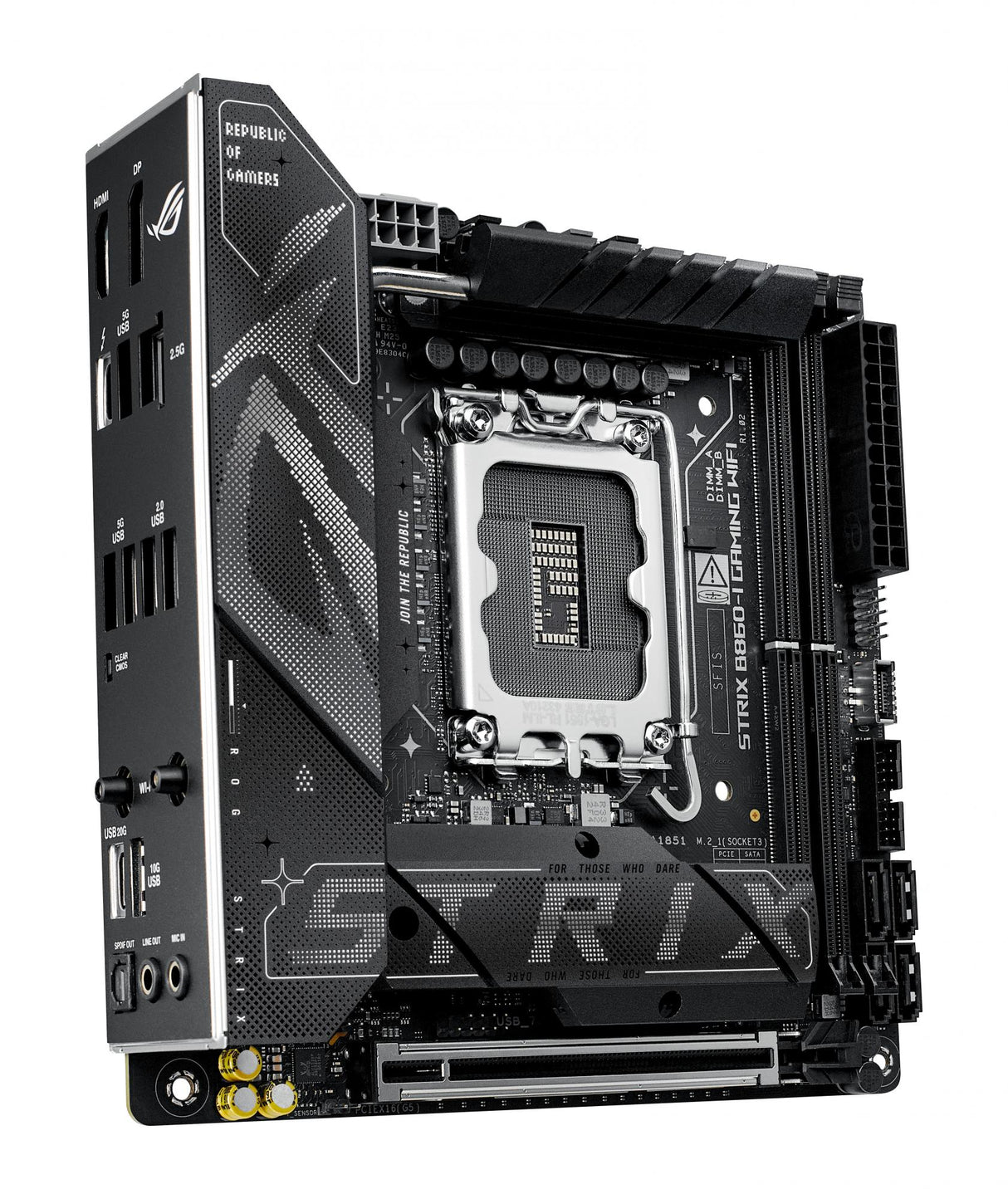 ASUS ROG STRIX B860-I GAMING WIFI (mITX, B860, LGA 1851, DDR5)
