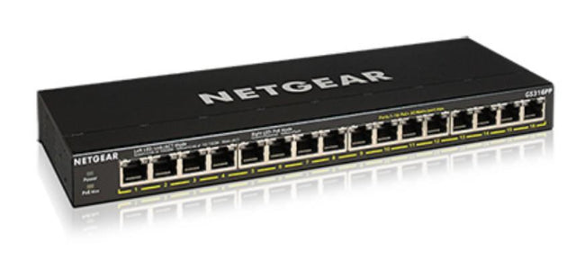 Netgear 16PT GE UNMANAGED SWCH HI-PWR POE+ Netgear International Limited
