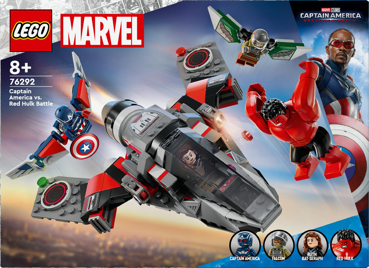LEGO 76292 Marvel Super Heroes Captain America vs. Red Hulk Showdown LEGO