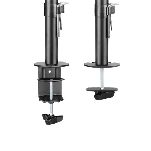 Deltaco - Dual Monitor Monitor Arm - 13&quot;-32&quot; Monitors - Svart