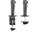 Deltaco - Dual Monitor Monitor Arm - 13&quot;-32&quot; Monitors - Svart