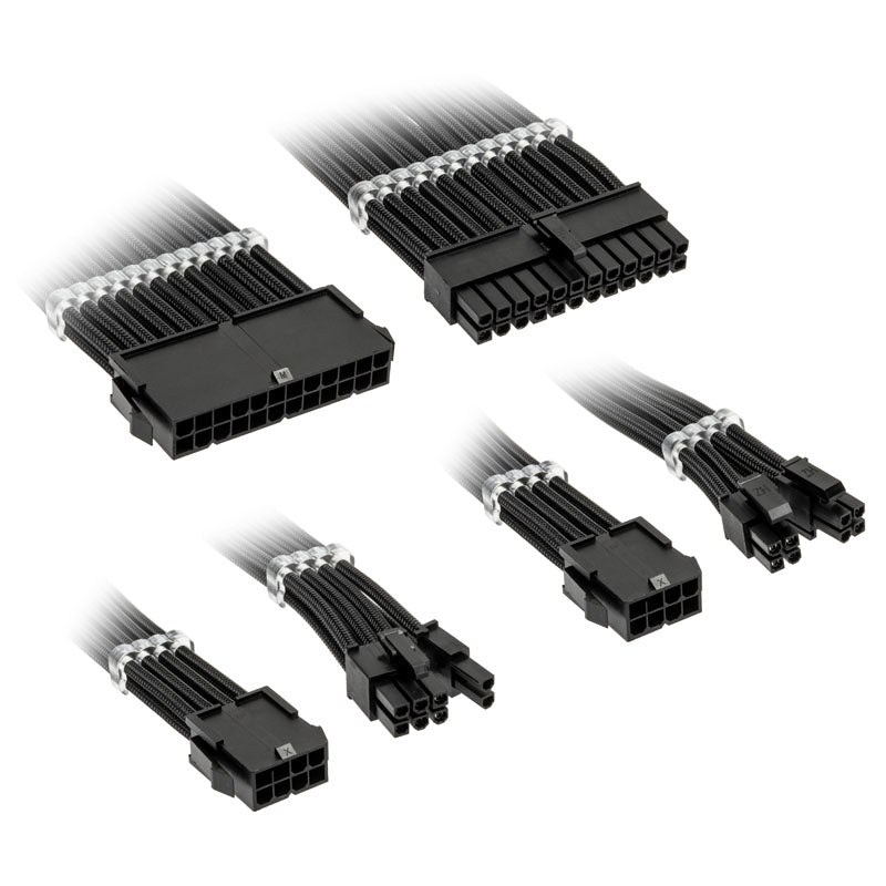 Kolink Core Standard Flätad Kabelförlängningssats - Jet Black