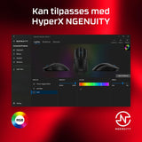 HyperX Pulsefire Haste 2 Optisk Kabel Vit