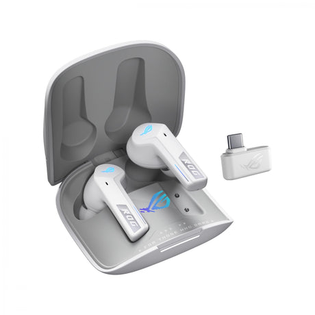 ASUS ROG Cetra True Wireless SpeedNova Headphones, 2.4 GHz & Bluetooth 5.3 - White ASUS