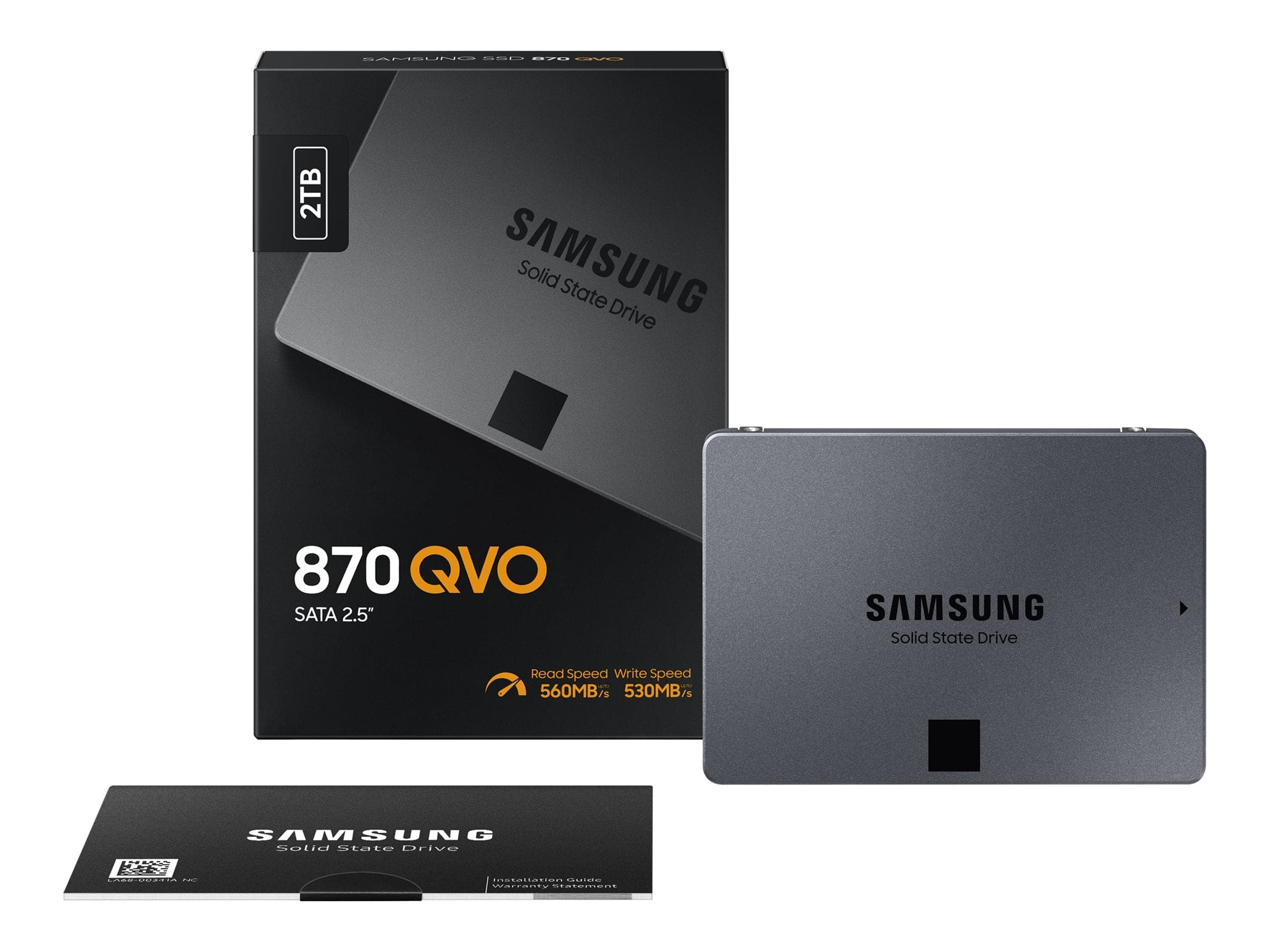 Samsung 870 QVO SSD MZ-77Q2T0BW 2TB 2,5" SATA-600