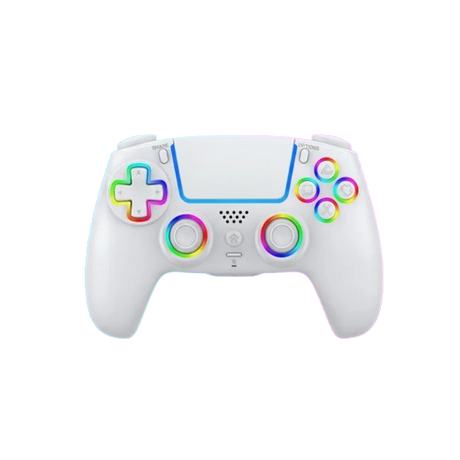 Deep Explorer Pro RGB – hvid controller til PS5 – forside